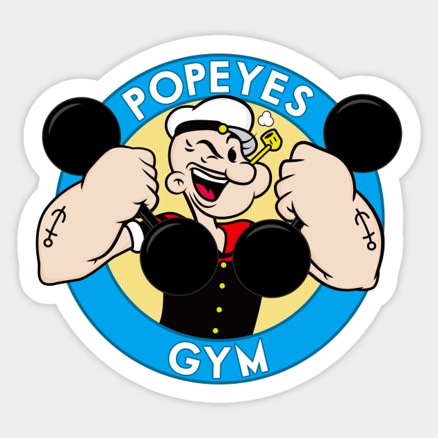 Popeyes Gym Sticker by Woah_Jonny